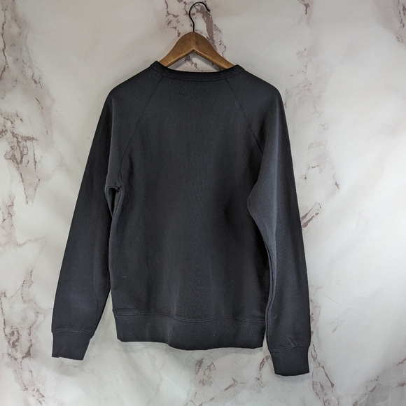 Everlane Sweatshirt Womens Black Terry Raglan Pullover Typopography 100%… - Picture 6 of 11